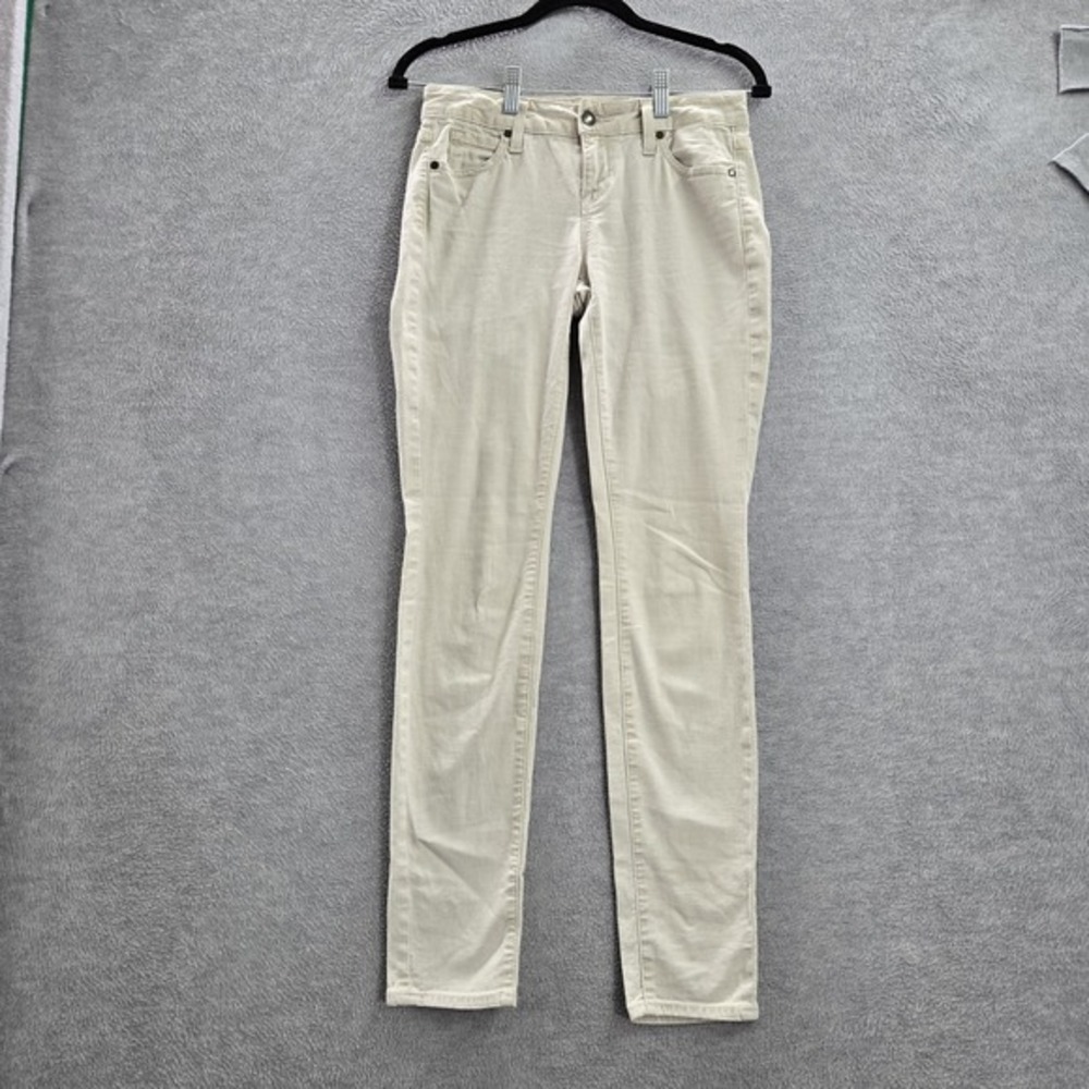 Vince Women Jeans 25 Khaki Ankle Crop Skinny‎ Beige Pockets Low Rise 30" Inseam